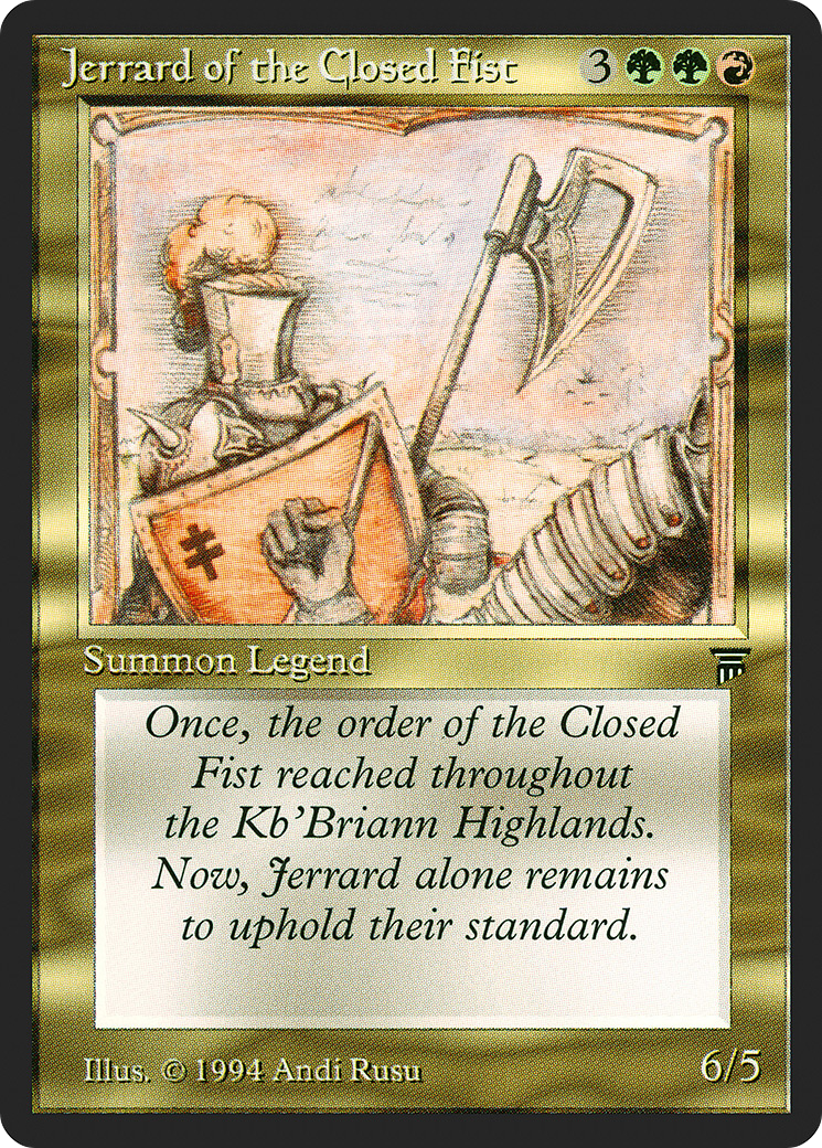 Jerrard of the Closed Fist [Legends]-1