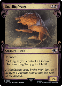 Snarling Warg [The Lord of the Rings: Tales of Middle-Earth Showcase Scrolls]-1