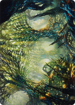 The Hunter Maze // The Hunter Maze (AONE-060) - Phyrexia: All Will Be One Art Series (Borderless) Foil-3