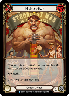 High Striker (Blue) [EVR166] (Everfest)  1st Edition Extended Art Rainbow Foil-2