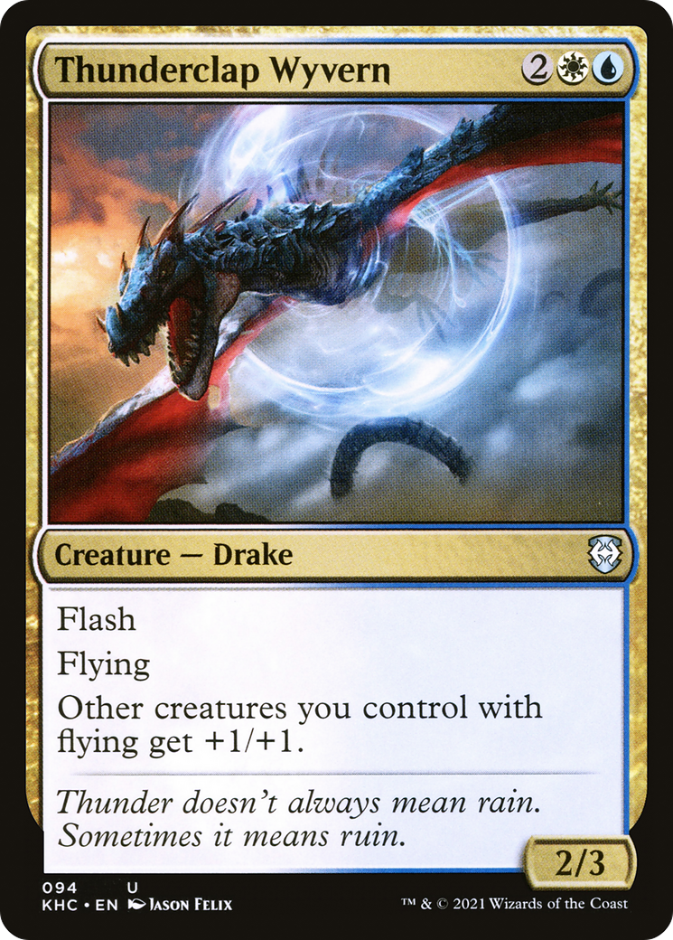 Thunderclap Wyvern [Kaldheim Commander]-1