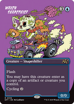 Waxen Shapethief (Borderless) (DFT-336) - Aetherdrift (Borderless) Foil-1