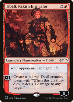 Tibalt, Rakish Instigator (Stained Glass) [Secret Lair Drop Promos]-1
