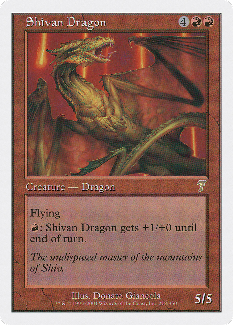 Shivan Dragon [Seventh Edition]-1
