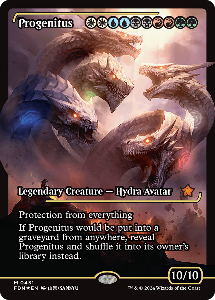 Progenitus (Showcase) (Japanese) [Foundations]-1