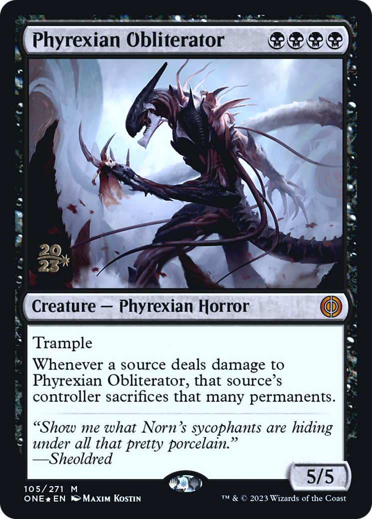 Phyrexian Obliterator [Phyrexia: All Will Be One Prerelease Promos]-1