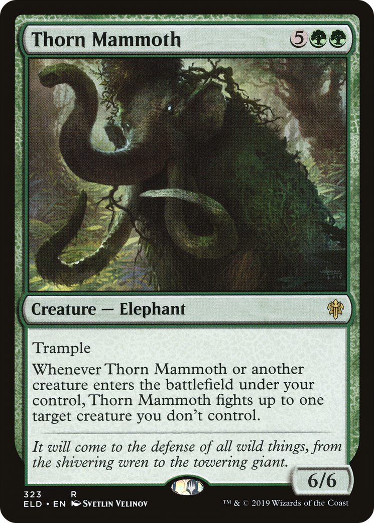 Thorn Mammoth [Throne of Eldraine]-1