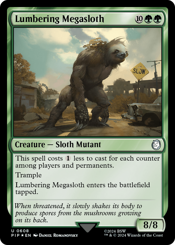 Lumbering Megasloth (Surge Foil) [Fallout]-1