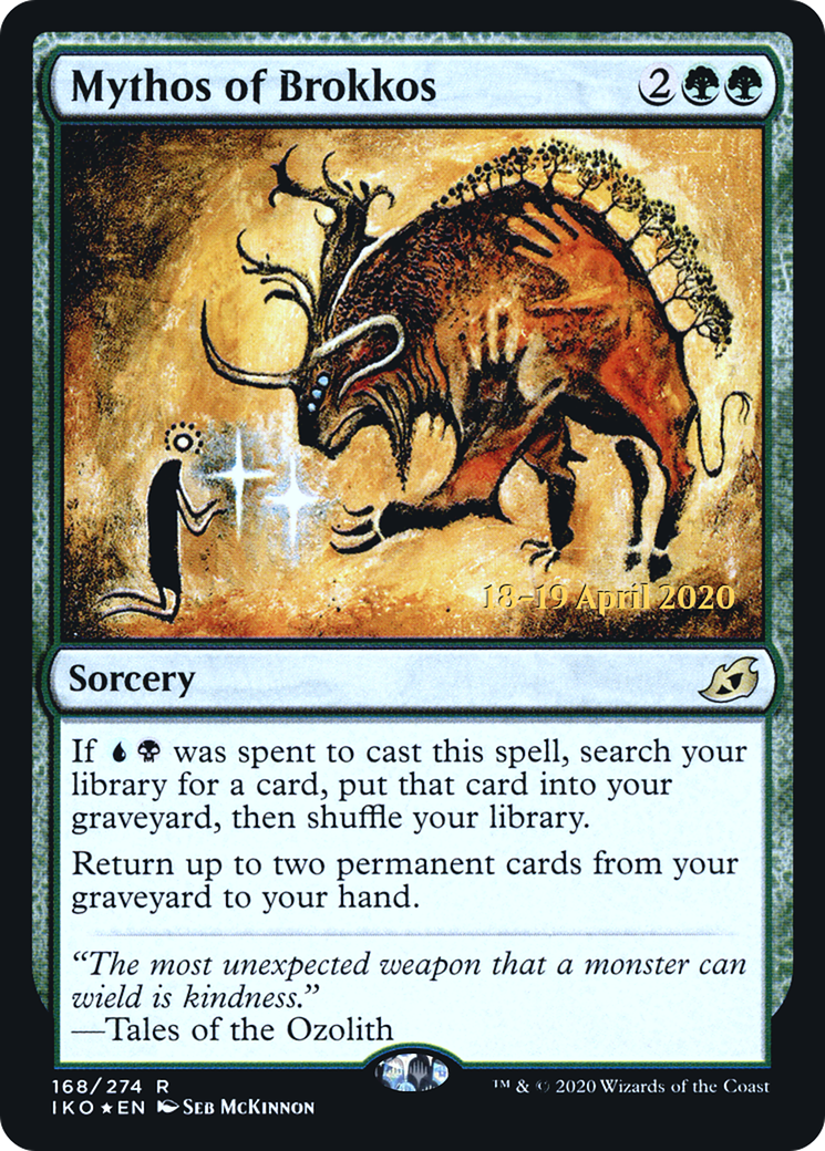 Mythos of Brokkos [Ikoria: Lair of Behemoths Prerelease Promos]-1