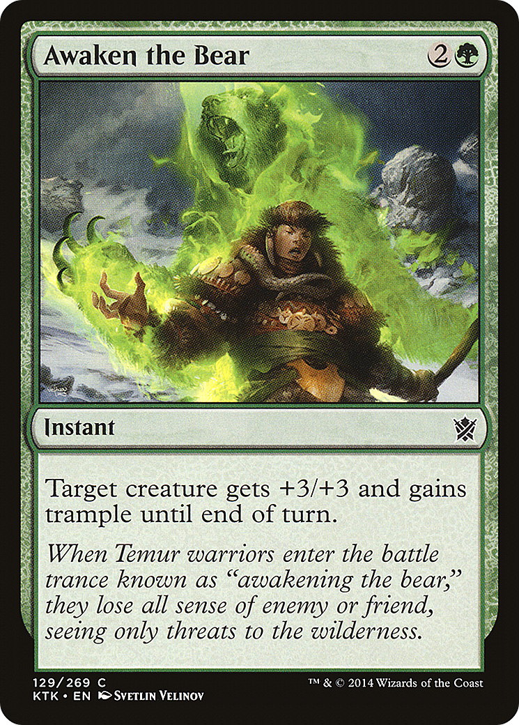 Awaken the Bear [Khans of Tarkir]-1