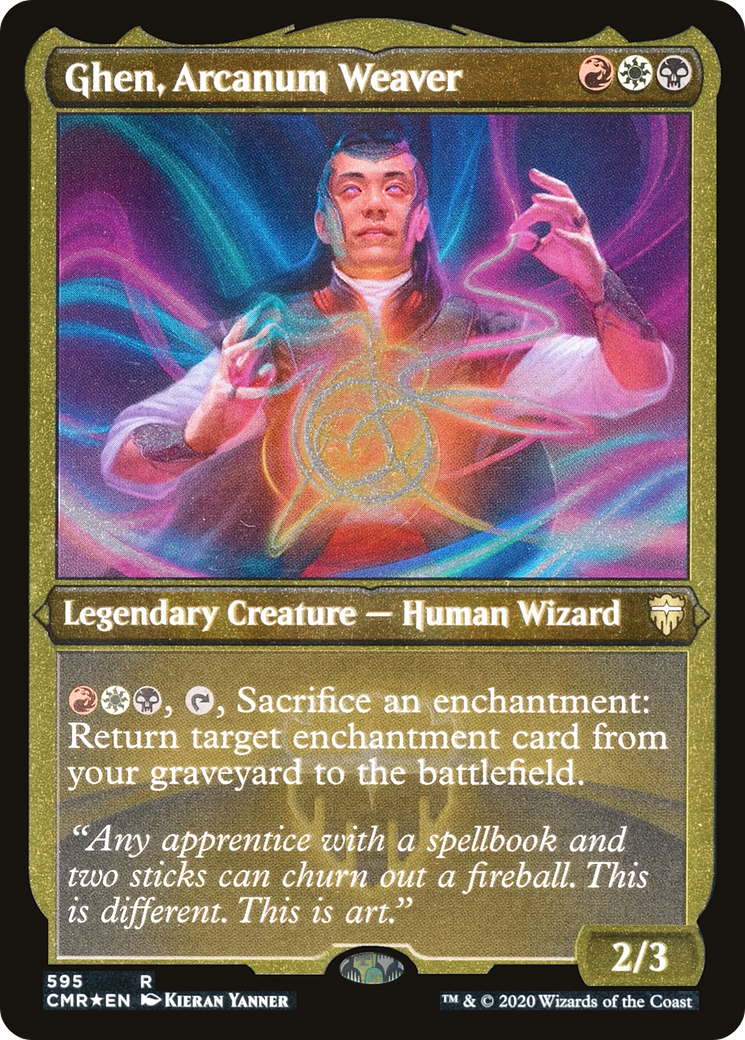 Ghen, Arcanum Weaver (Etched) [Commander Legends]-1