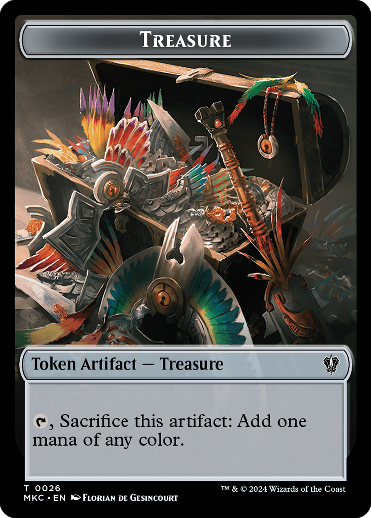 Treasure (TMKC-026) - Murders at Karlov Manor Commander Tokens-1