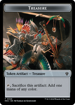 Treasure (TMKC-026) - Murders at Karlov Manor Commander Tokens-1