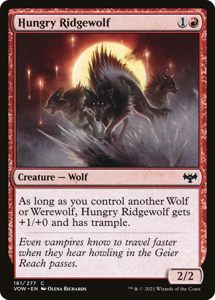 Hungry Ridgewolf [Innistrad: Crimson Vow]-1