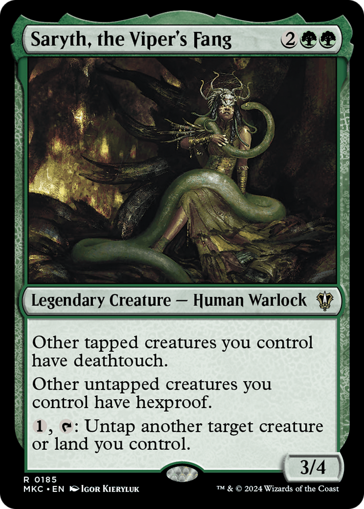 Saryth, the Viper's Fang [Murders at Karlov Manor Commander]-1