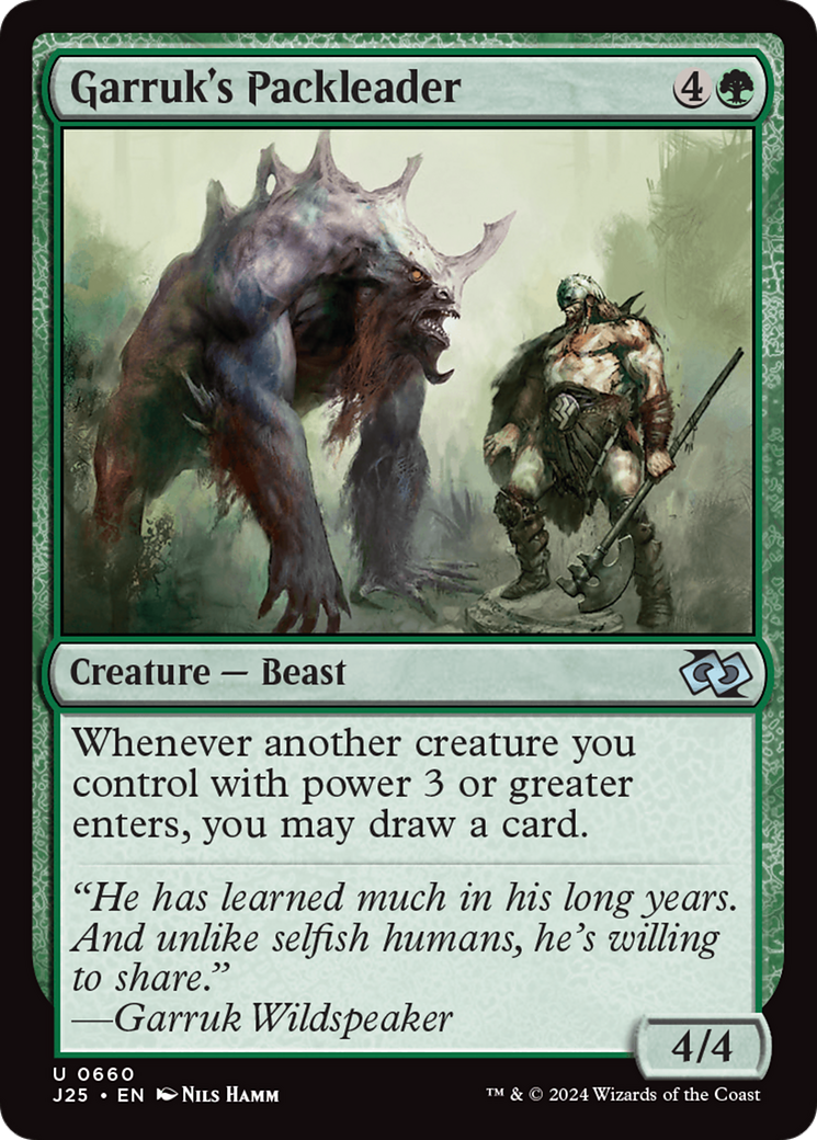 Garruk's Packleader [Foundations Jumpstart]-1