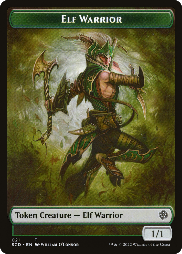 Elf Warrior (TSCD-021) - Starter Commander Deck Tokens Foil-1