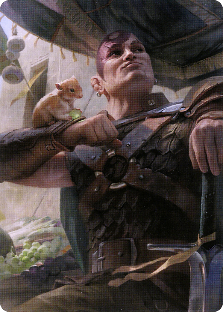 Minsc & Boo, Timeless Heroes // Minsc & Boo, Timeless Heroes (ACLB-038) - Battle for Baldur's Gate Art Series (Borderless) Foil-3