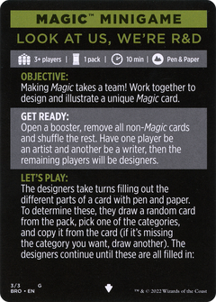 Look at Us, We're R&D // Look at Us, We're R&D (cont'd) (MBRO-003) - The Brothers' War Minigames Foil-3