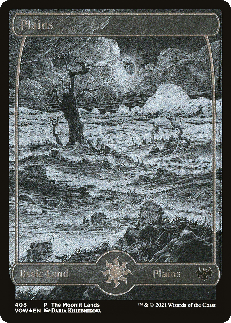 Plains (VOW-408) - Innistrad: Crimson Vow Etched Foil-1