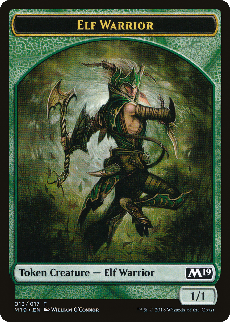 Elf Warrior Token [Core Set 2019 Tokens]-1