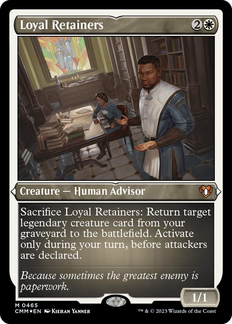 Loyal Retainers (CMM-465) - Commander Masters Etched Foil-1