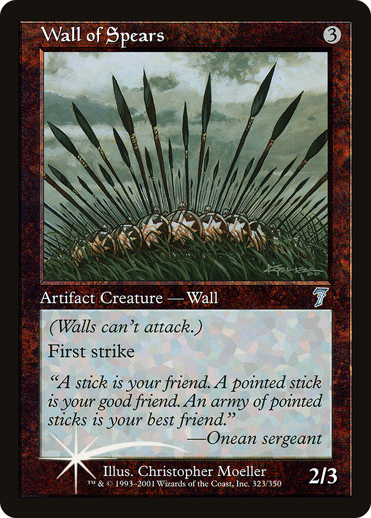 Wall of Spears (7ED-323) - 7th Edition Foil-1