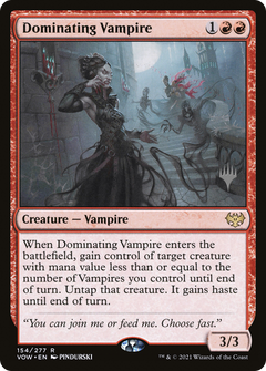 Dominating Vampire (Promo Pack) [Innistrad: Crimson Vow Promos]-1