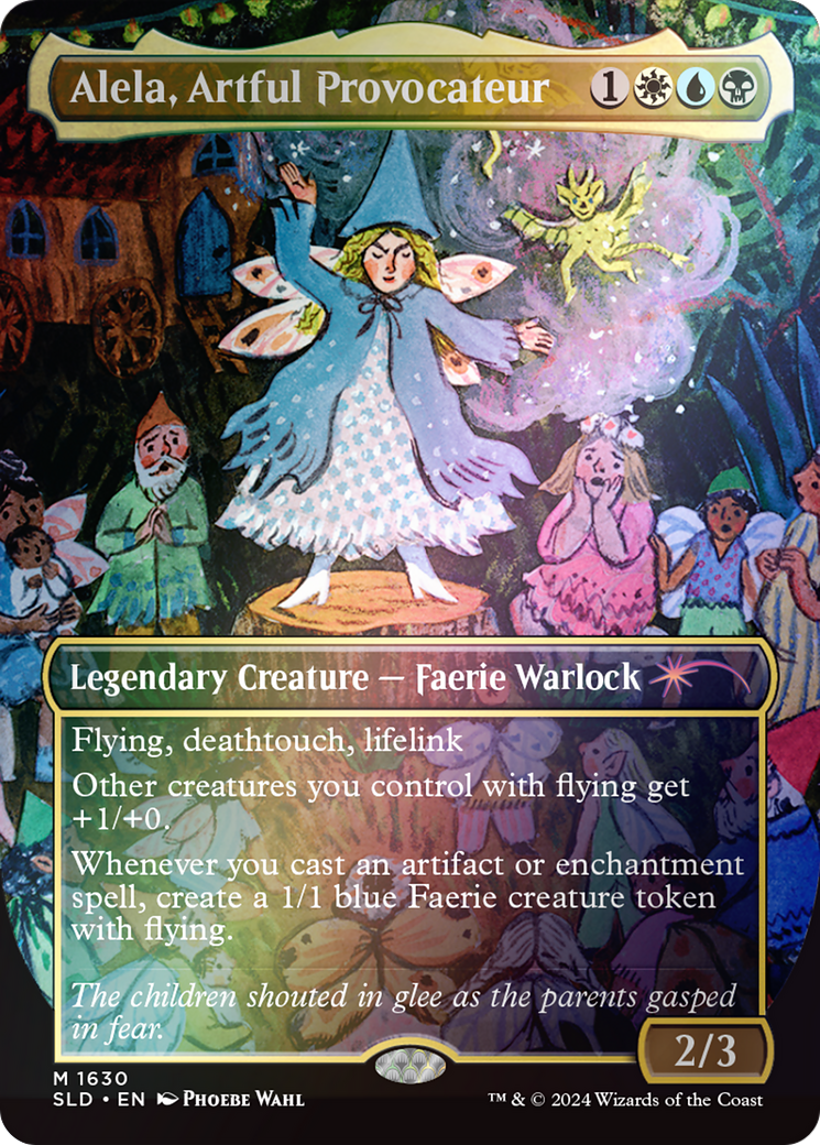 Alela, Artful Provocateur (1630) (Rainbow Foil) [Secret Lair Drop Series]-1