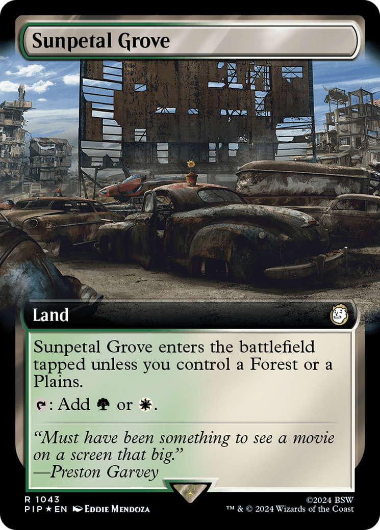 Sunpetal Grove (Extended Art) (Surge Foil) [Fallout]-1