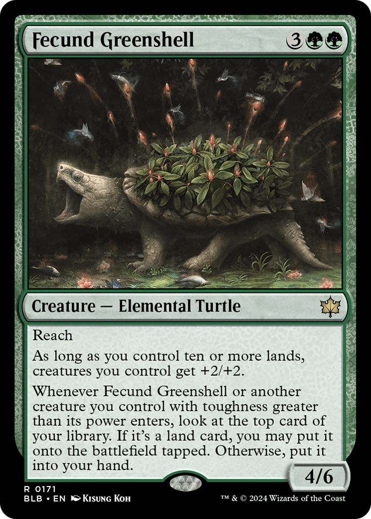 Fecund Greenshell [Bloomburrow]-1