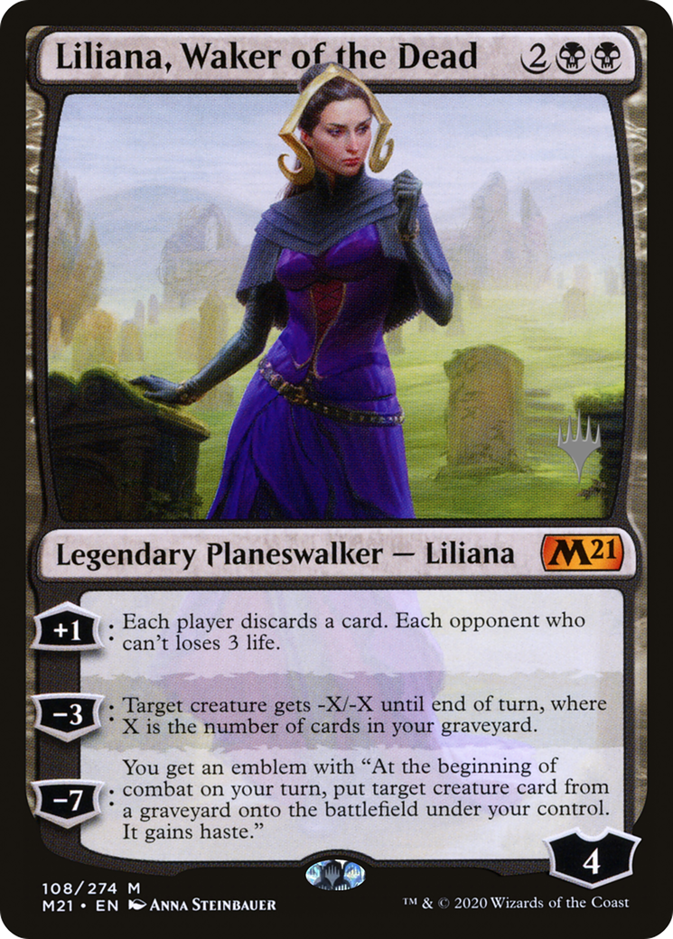 Liliana, Waker of the Dead (Promo Pack) [Core Set 2021 Promos]-1