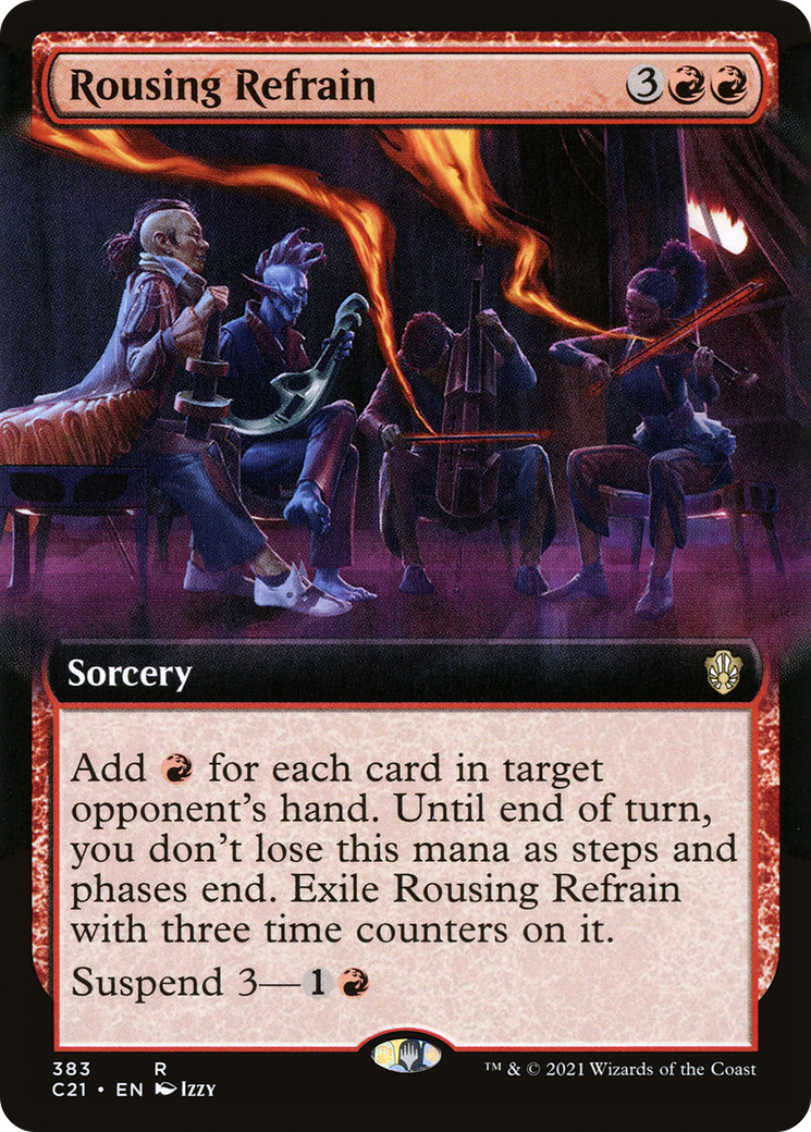 Rousing Refrain (Extended Art) [Commander 2021]-1