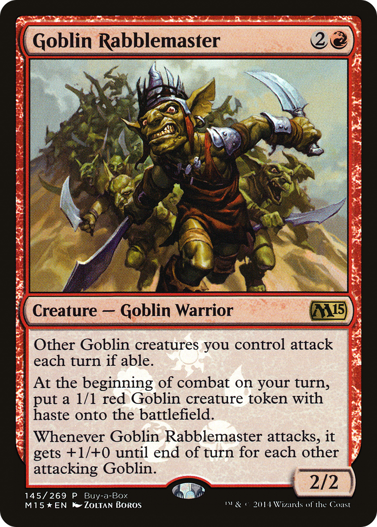 Goblin Rabblemaster (Buy-A-Box) [Magic 2015 Promos]-1