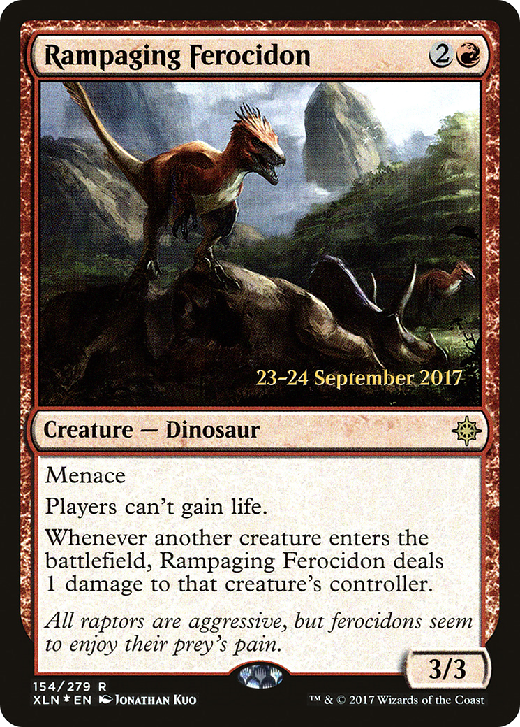 Rampaging Ferocidon [Ixalan Prerelease Promos]-1