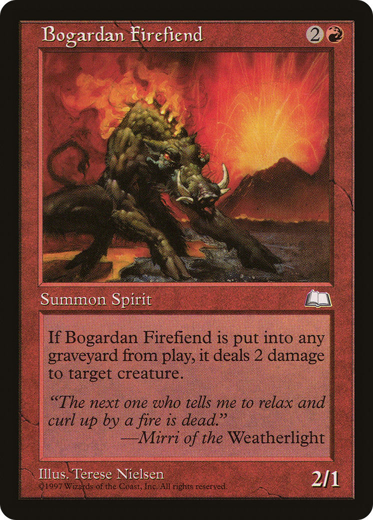 Bogardan Firefiend [Weatherlight]-1