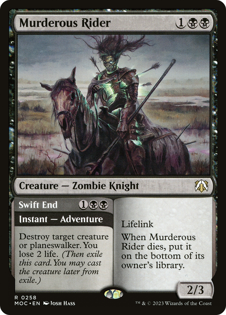 Murderous Rider // Swift End [March of the Machine Commander]-1