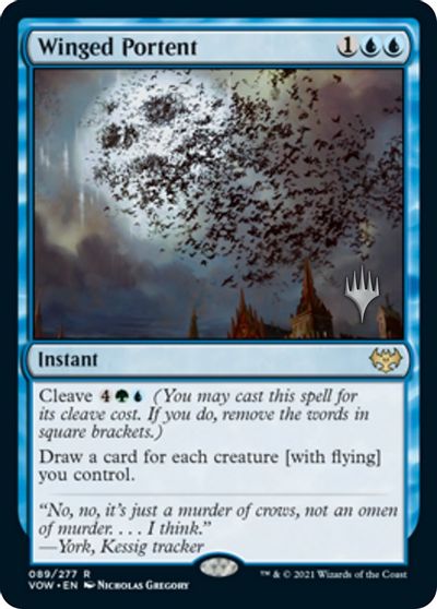 Winged Portent (Promo Pack) [Innistrad: Crimson Vow Promos]-1