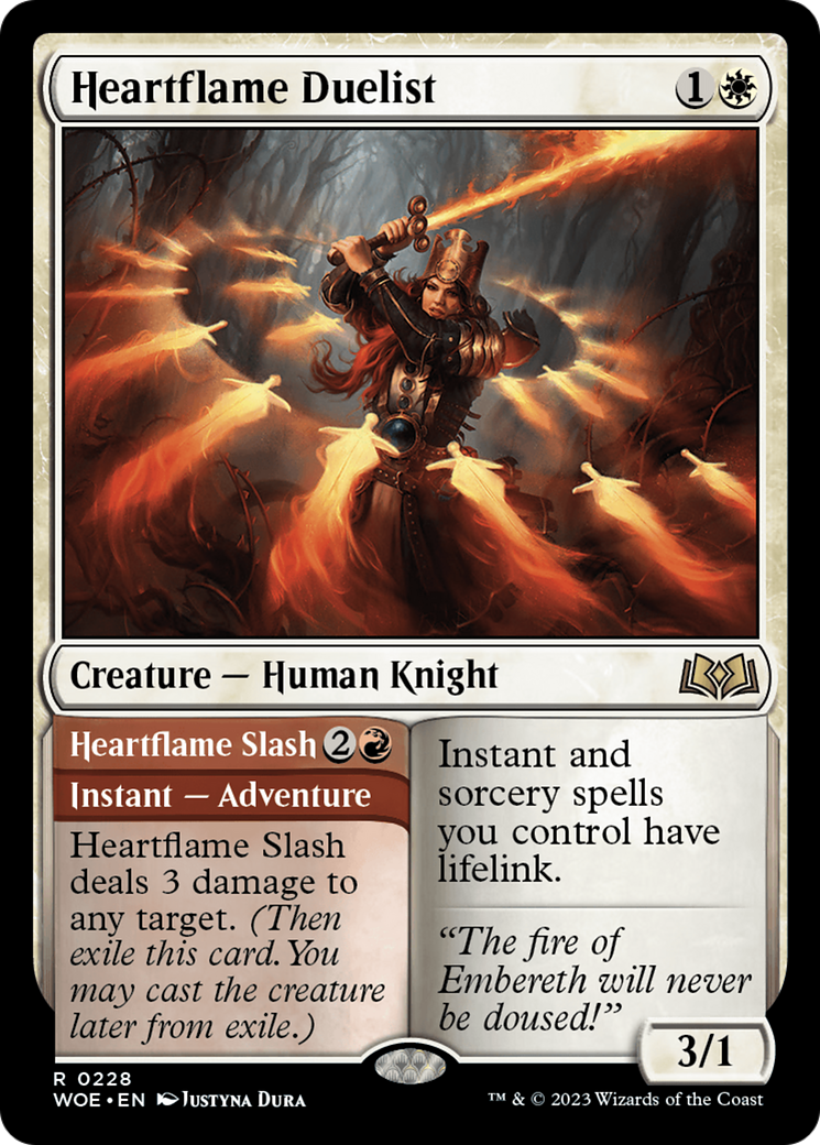 Heartflame Duelist // Heartflame Slash [Wilds of Eldraine]-1
