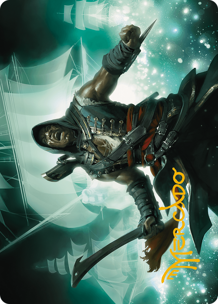Adewale, Breaker of Chains Art Card (Gold-Stamped Signature) [Assassin's Creed Art Series]-1