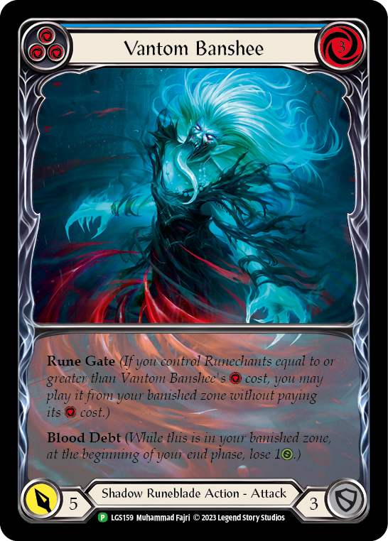 Vantom Banshee (Blue) (Extended Art) [LGS159] (Promo)  Rainbow Foil-1