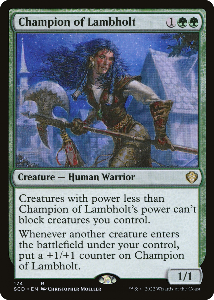 Champion of Lambholt [Starter Commander Decks]-1