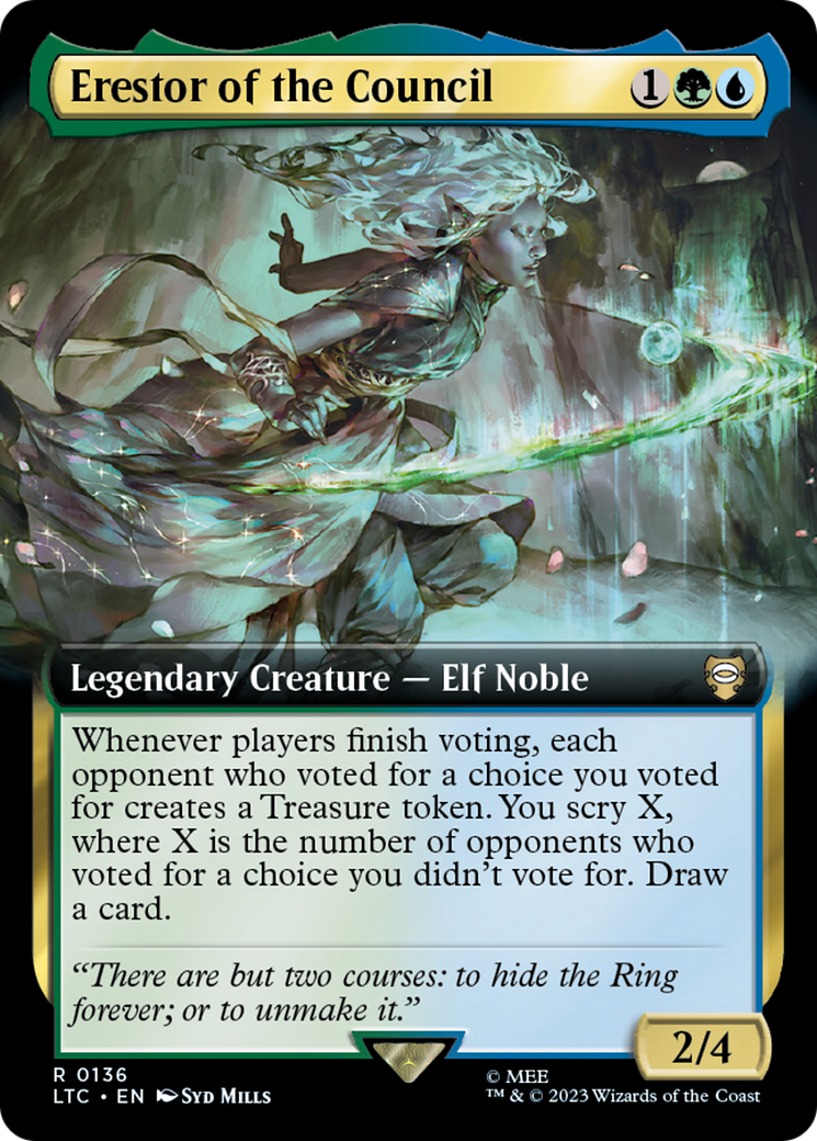 Erestor of the Council (Extended Art) [The Lord of the Rings: Tales of Middle-Earth Commander]-1