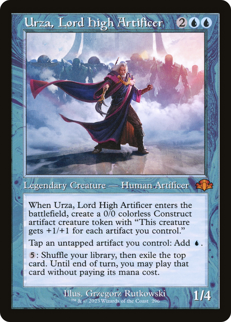 Urza, Lord High Artificer (Retro Frame) (DMR-296) - Dominaria Remastered-1