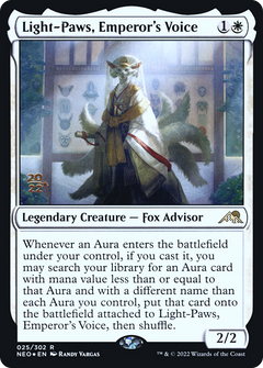 Light-Paws, Emperor's Voice [Kamigawa: Neon Dynasty Prerelease Promos]-1