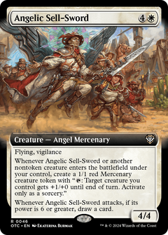 Angelic Sell-Sword (Extended Art) [Outlaws of Thunder Junction Commander]-1