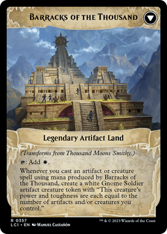Thousand Moons Smithy // Barracks of the Thousand [The Lost Caverns of Ixalan Prerelease Cards]-2