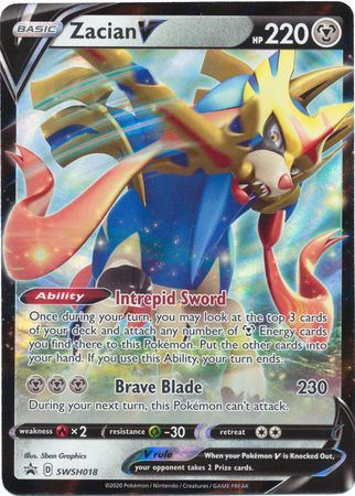 Zacian V (SWSH018) [Sword & Shield: Black Star Promos]-1