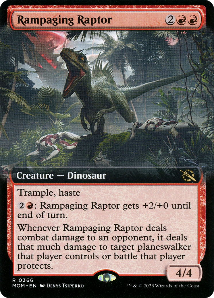 Rampaging Raptor (Extended Art) [March of the Machine]-1