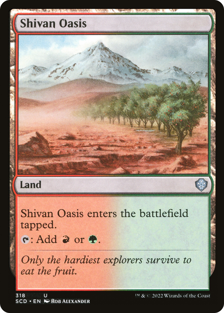 Shivan Oasis [Starter Commander Decks]-1